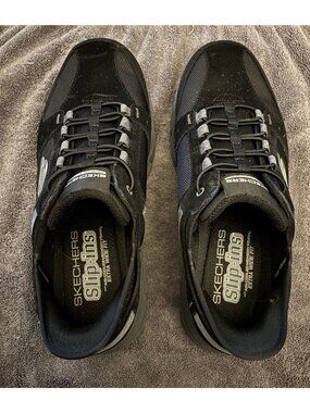 Skechers Men's Slip-ins RF: Oak Canyon Sneaker Black/Charcoal Size US 13